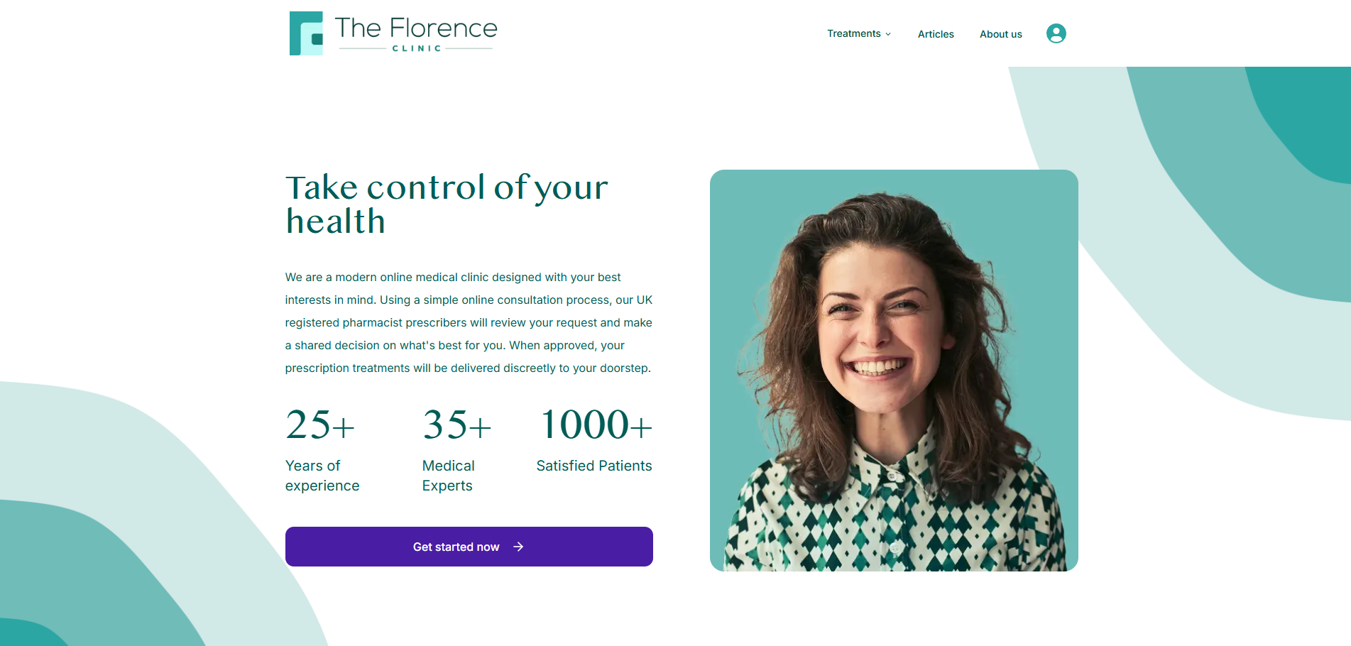 The Florence Clinic pharmacy website designed by TitanWebHeroes